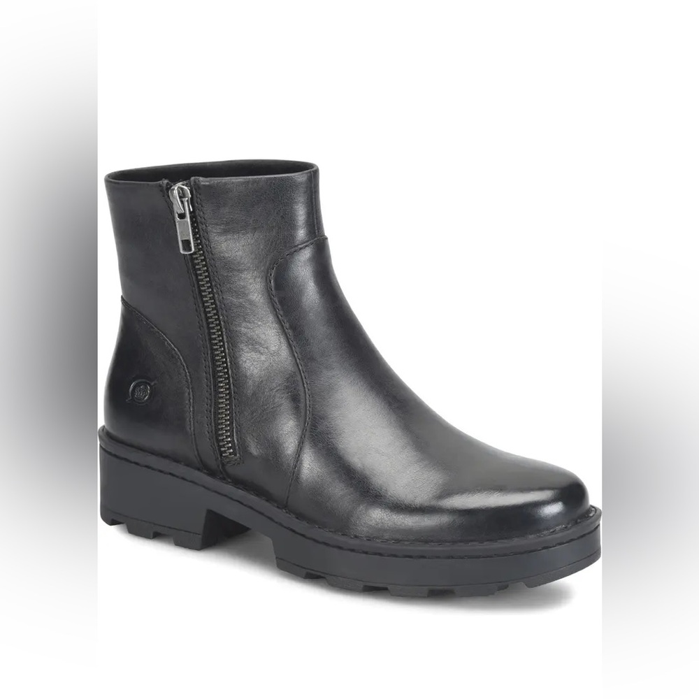 NWT Born Tricia Zip Ankle Boot | Black | Size 8.5
